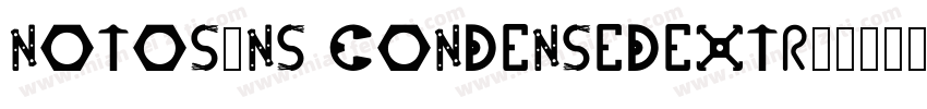 notosans condensedextra字体转换